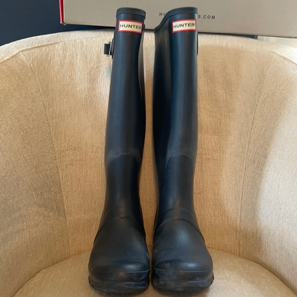 Navy Hunter Boots